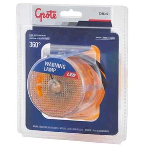 Grote 779135 360deg Portable Battery Operated Led Warning Lights, Amber, Retail - Picture 1 of 6