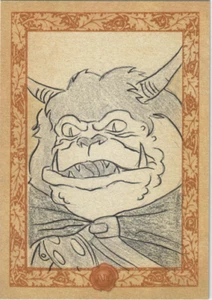 Orc LOTR Lord of the Rings Hobbit Rankin Bass Sketch Card 1/1 - Picture 1 of 2