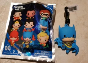 DC Monogram Figural Keychain Backpack Clip Justice League Batman - Picture 1 of 1