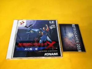 Akumajo Dracula X Rondo of Blood Castlevania NEC PC ENGINE SPINE + REG CARD - Picture 1 of 4