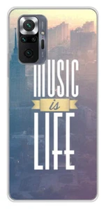 Coque en silicone imprimée compatible Xiaomi Redmi Note 10 Pro Music is life - Picture 1 of 3