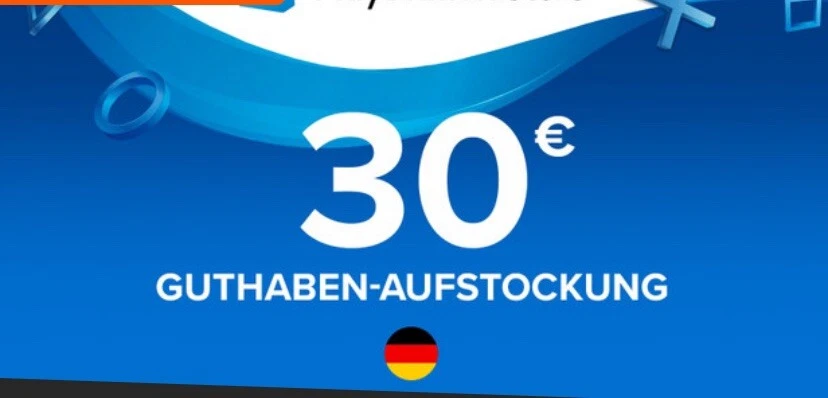 PlayStation Network Card PSN 30 Euro Guthaben Code Deutschland Chatnachricht - Bild 1 von 1