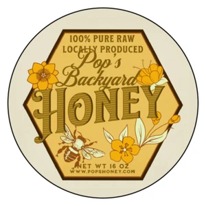 36 Personalized homemade homegrown raw honey Labels - Birthday - Wedding - Picture 1 of 1