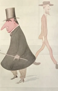 Vanity Fair Max Beerbohm Mr. A.W. Pinero mit George Bernard Shaw Print - Bild 1 von 2