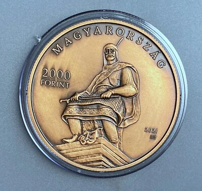 Hungary 2000 Forint 2021 BP      BU  commemorative coin - Image 1 of 2