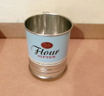 TAMIZADOR DE HARINA ~ TALA Diseño Tradicional ~ NUNCA USADO--AZUL Foto 1 de 4