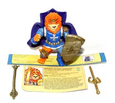 King Lionheart (TMNT Playmates) Complete w/ Weapons & Portrait Card RARE 