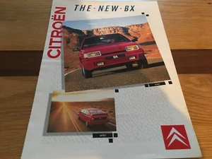 CITROEN BX 1986 SALES BROCHURE BX14 BX16 BX17 BX19 BX GTI - Picture 1 of 4