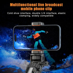 Vertical Shooting E-shaped Phone Holder Live Selfie Photography Tripod Clamp - Zdjęcie 1 z 6