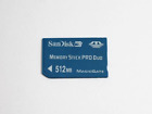 SanDisk SD 512MB Memory Stick PRO Duo Card Used