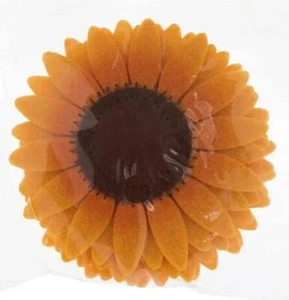 Pegatinas amarillas de fieltro girasol suministros artesanales de temporada 4 unidades - Imagen 1 de 2