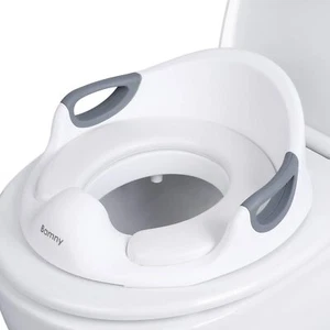Asiento de inodoro Bamny niños | Entrenador de inodoro con mango | Entrenamiento para orinal | Blanco - Imagen 1 de 10
