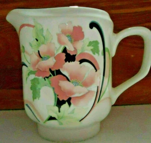 Sango Quadrille Anastasia 1987 Creamer 274632 Korea Pink Black Gray 12 oz EUC - Picture 1 of 8