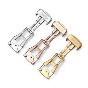 Cierre de hebilla de despliegue de acero inoxidable 16 18 20 mm para correas de reloj Omega - Imagen 1 de 21