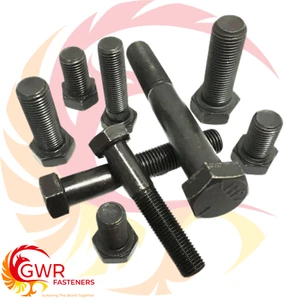 M24 X 1.5MM X 80MM FINE PITCH PART THREADED SET SCREW HIGH TENSILE 10.9 HEX BOLT - Picture 1 of 2