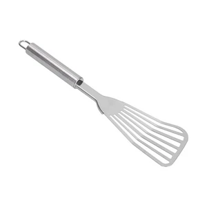 (Espátula) Espátula de pescado ranurado grueso pulido volteador de pescado aleta para cocina - Imagen 1 de 23