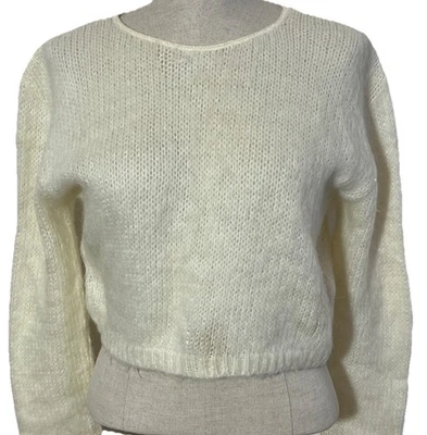 Кардиган Moda International из смеси мохера/акрила цвета слоновой кости свитер размер S - Изображение 1 из 4