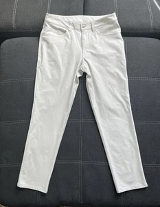 Pantalones Lululemon ABC Classic Fit Warpstreme 31 x 29 para hombre LM5ADDS blanco marfil - Imagen 1 de 9