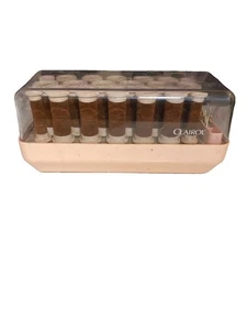 Clairol Custom CareSetter Flocked Hot Rollers KF20 Vintage Elctrc Lockenwickler Braun - Bild 1 von 1