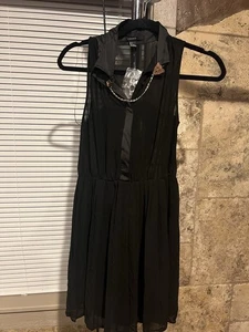 NWT Womens Forever21 Dress Sleeveless Black Size S - Picture 1 of 10