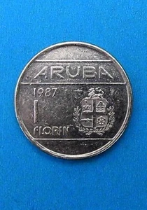 ARUBA 1 FLORIN 1987 - Picture 1 of 2