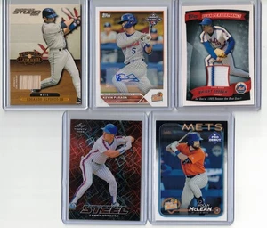 New York Mets 10 card lot 1/1 auto jersey serial Nolan McLean Dwight Gooden Pete - Picture 1 of 4