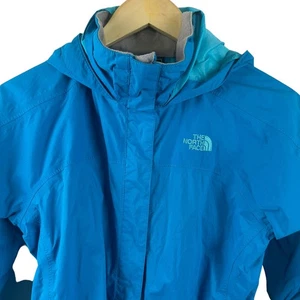 Girl's The North Face Hooded Jacket Size Large Long Sleeves Full Zip Blue - Picture 1 of 12
