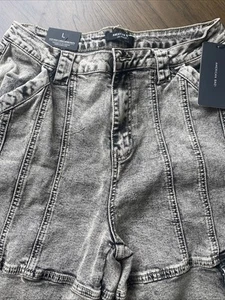 American Bazi Acid Wash Cargo Denim Pants - Picture 1 of 6