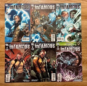 Lot (6) INFAMOUS #1-6 DC COMICS (2011) Based On PS3 Videogame Complete Series - Picture 1 of 5