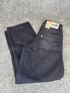 Pantalones de mezclilla negros Levis Silvertab Stay sueltos rectos para niños 14 regular lavado a la piedra precio de venta sugerido por el fabricante 48 USD - Imagen 1 de 6