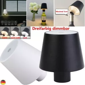5200mAh LED Flaschenaufsatz Tisch-Lampe Flaschen-Leuchte 3 Farbe Dimmbar Akku - Bild 1 von 29