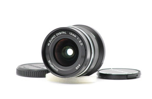 OLYMPUS M.Zuiko Digital ED 12mm F2.0 Lens Black For Micro Four Thirds [Top Mint]