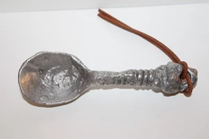 Antique Silver 80% Handmade Artistic Spoon Heavy 91.3 grams - Picture 1 of 6