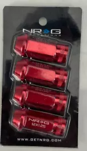 NRG Aluminum Lug Nuts 12x1.25 Red LN-810RD - Picture 1 of 2
