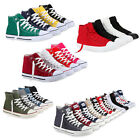 Damen Herren Sneakers High Basic Freizeit Viele Farben 890698 Schuhe