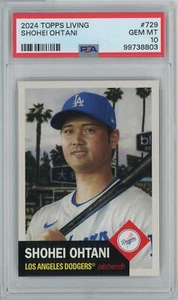 SHOHEI OHTANI (PSA 10) 2024 Topps Living MLB Card #729 - Picture 1 of 2
