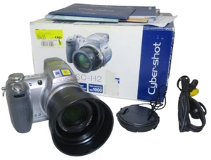Sony Cyber-Shot DSC-H2 6.0MP Digital Camera -WORKING with FLAW * Loose Button* - Picture 1 of 10