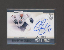 2010-11 SP Authentic Sign of the Times #SOT-AC Andrew Cogliano