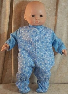 Doll Clothes Baby Made 2 Fit American Girl Boy 15" inch Bitty Pajamas Blue Stars - Picture 1 of 1