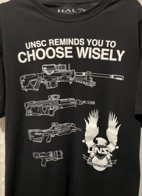 Halo USNC Reminds You To Choose Wisely Black Tee Size Large - Image 1 of 4
