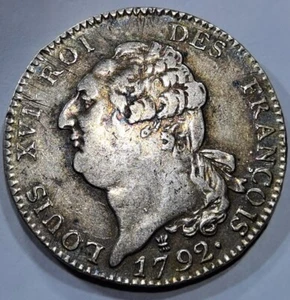 louis XVI ♦ ECU DE 6 LIVRES ♦ 1792 I ♦ LIMOGES ♦ ARGENT RARE ! TTB+ - Imagen 1 de 2