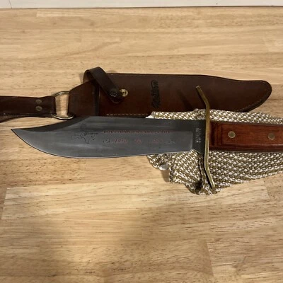 Vintage Western W49 Bowie Knife Sheath, Houston Gun Collectors Award - Image 1 of 4