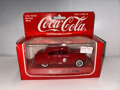 1/43 SOLIDO COCA COLA  CHEVROLET 1950  SEDAN  RED   #9600 New OLD STOCK - Image 1 of 4