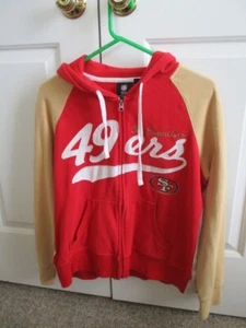 Womens Ladies NFL San Francisco 49ers Cotton Hoodie Zipper Jacket XL - Bild 1 von 9