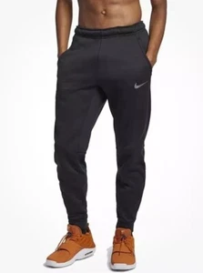 Nike Men's Therma-FIT Tapered Training Sweatpants Black Size Large 932255-010 - Picture 1 of 2