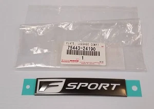 LEXUS OEM FACTORY F SPORT EMBLEM NAME PLATE 2015-2018 RC350 RC300 RC200T - Bild 1 von 1