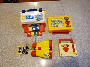 Vintage Toy Lot 70's 80's 90's Music Player Mickey Binoculars Shelcore... - Picture 1 of 12
