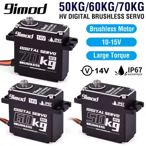 50kg 60kg 70kg Brushless High Torque Metal Gear Steering Servo for 1/10 RC Car - Picture 1 of 18