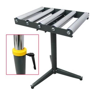 5 Rolls Conveyor Roller Heavy Duty Height Adjustable Stand Table 250 Lbs - Picture 1 of 24