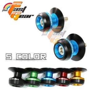 TWALL 10mm CNC Swingarm Spools Sliders For Ninja 300 R 13-17 13 14 15 16 17 - Imagen 1 de 13